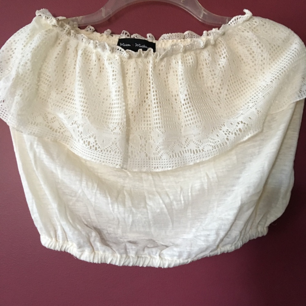Strapless crop top